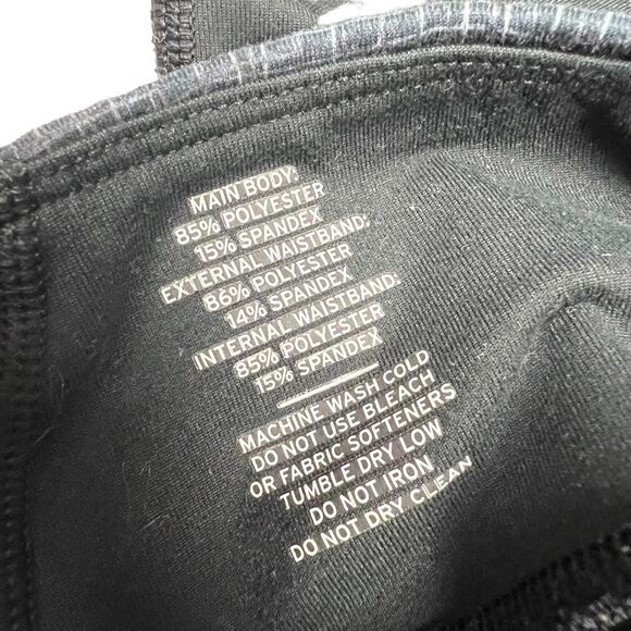 REI Co-Op Leggings Black Printed Waist Pull On Crop Active Stretch Pants Women S - Picture 8 of 12